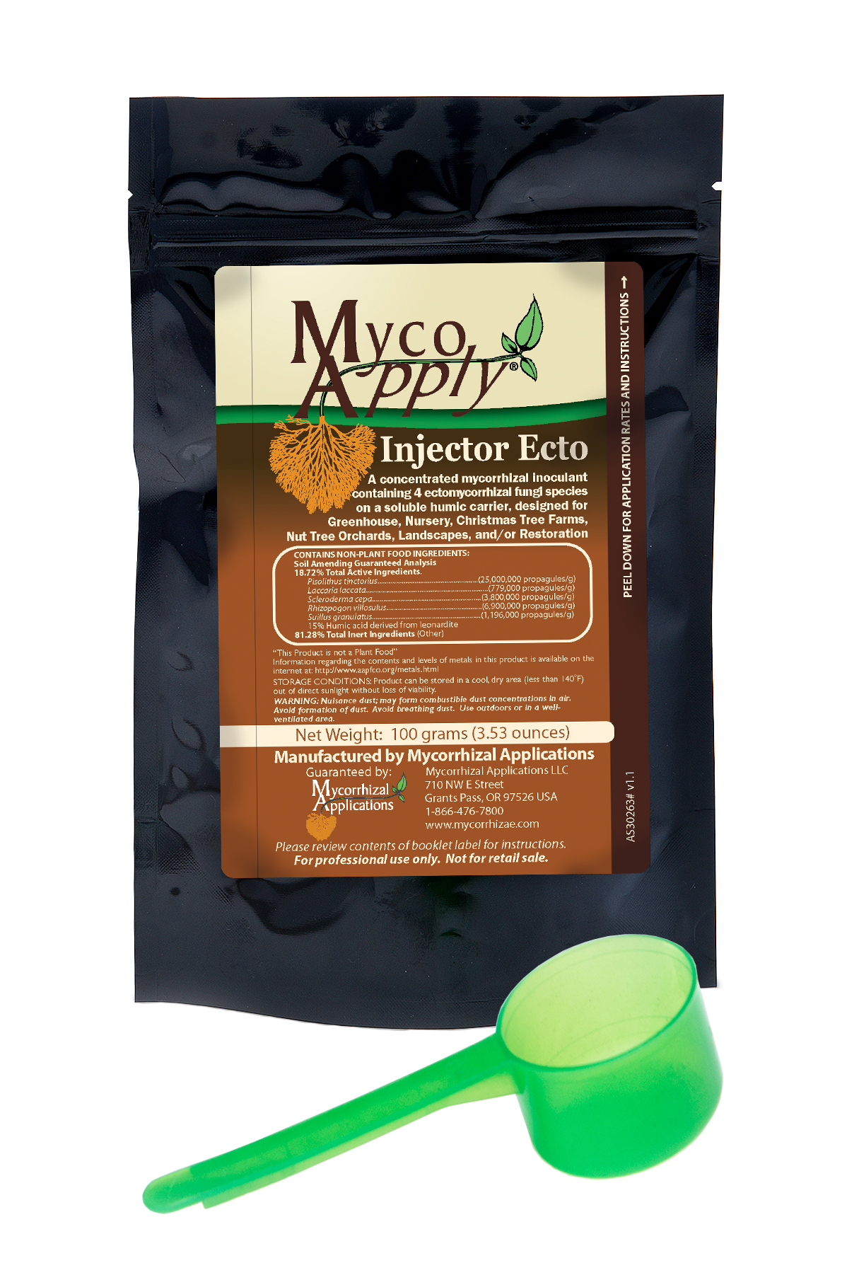 MycoApply® Injector Ecto 100g Bag - 10 per case - Soil Inoculants